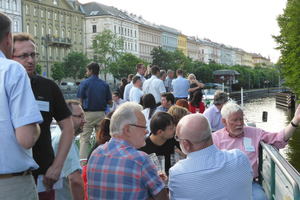 » The boat’s tour on the River Vltava gave ample opportunity for the experts to discuss experiences with each other 