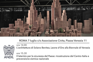  »2 Before the conference, the general meeting of the Italian industry association Federazione Confindustria Ceramica e Laterizi was held, including an interview with the Paraguayan architect Solano Benitez 