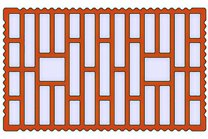  »2 Domains of porous clay and air cavities 