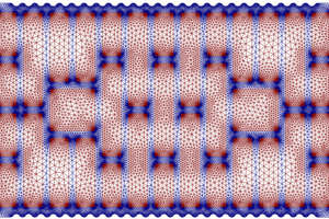  »3 Schematic of the computational grid used in the thermoblock and around the air cavities 