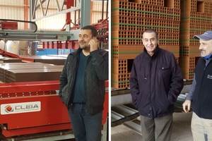  »6 Wahid and Nacer Guerrouache, Guerrouache group, and Stephane Gustinelli, Head of Cleia Robotic (from left to right) 