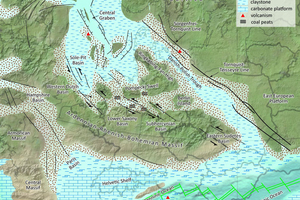  »2 Palaeogeographic reconstruction of Central Europe at the time of the Lower Cretaceous  