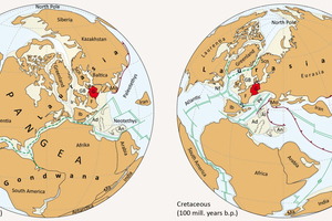  »1 Global plate tectonic development from the Triassic to the Cretaceous  