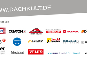  » ‘Dachkult‘ wird von 17 führenden Herstellern der deutschen und internationalen Baustoffindustrie unterstützt 