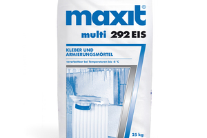  »3 The adhesive reinforcing mortar „maxit multi 292 EIS“ is particularly suitable for use during the transition seasons 