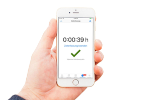  » Mobile time recording: „Stamping on and off“ on the smartphone 