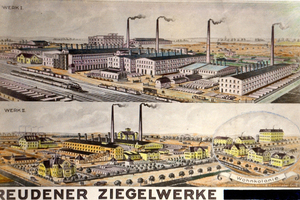  »7 Firmenbild 1929 der Reudener Ziegelwerke AG bei Zeitz 