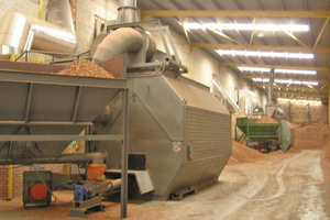  »3 Example of a model GBS heat generator at work in Spain. A pair of heat generators operating on almond shells help produce a dry, ready-to-use product of very good quality 