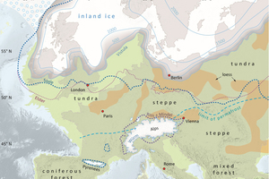  »3 Spread and presumed thickness of the ice cover during the last three glaciations in Central Europe 