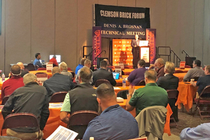  »1 John Sanders, Director of the National Brick Research Center and the Forum, welcomed the attendees to the technical meeting 