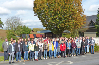  <div class="bildtext"><span class="bildnummer">»1</span> The participants of the Zi Student Excursion at the Röben Group’s Bannberscheid plant</div> 