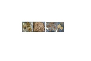  »8 Sorted material consisting of rock wool, brick, composite particles and render (from left to right) 