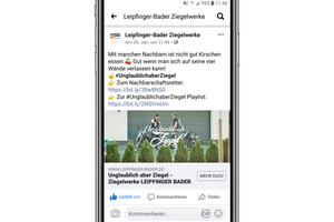  »1 Die Online-Kampagne „Unglaublich aber Ziegel“ soll vor allem ein junges Publikum ansprechen 