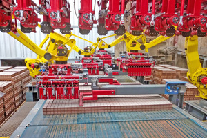  »4 Sabo designed, supplied and commissioned the new robot setting installation for Meridian Brick in Henderson, Texas 