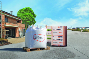  » Recycling of construction waste: The brick rubble is transported in big bags from the construction site to the recycling facility 