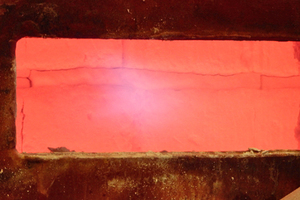  »18 Digital camera image through the kiln opening at P = 45 kW 