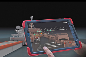  Digital control of factory flows with Here, the Sacmi-developed manufacturing software package  