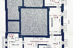  » Floor plan of the Keller with floor over the cellar 