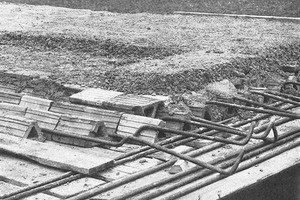  »Production of the Berra hollow block ceiling (detail view) 