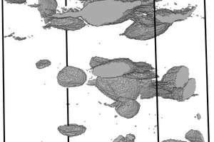  »1 Macrostructure: Matrix with macropores formed as a result of the addition of poreformers (here 20 % EPS), CT image  