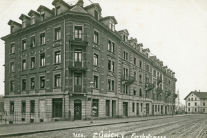  » Block an der Forchstrasse von 1896–1897. 1971 mehrheitlich abgebrochen 