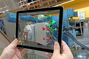  » With the aid of augmented reality, specialists use a smartphone camera and smart glasses to get an overview of the current status and condition of the machine or line.  