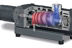  » Operating principle of a COBRA NX screw vacuum pump. 