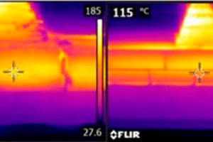  » Images from a thermographic camera to measure temperatures 