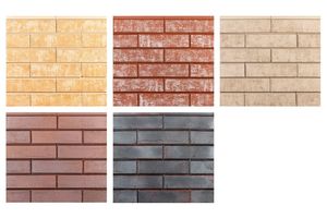  » The BrickLine brick slips are available in various colours and surfaces 