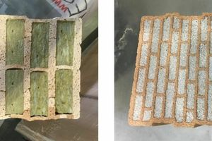  »2 Bricks filled with rock wool (21490) and perlite (21491) as starting materials 