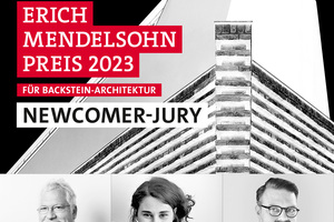 » The Newcomer Award of the Prize for Brick Architecture will be presented for the fourth time in 2023. Benedikt Hotze, Franziska Käuferle and Dr. Fabian Peters (from left to right) were appointed to this year's Newcomer Jury 