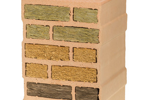   » Zu den Zielen des Forschungsprojekts zählt die Entwicklung eines Verfahrens zur Zerfaserung und Weiterverarbeitung von Buchenholz zu einer flexiblen Fasermatte oder einem Holzschaum, mit dem Großkammerziegel verfüllt werden sollen. Dann könnte in Zukunft neben den mineralischen Dämmstoffen aus Steinwolle (obere Dämmkammern) und Glaswolle (untere Dämmkammern) ein weiterer Dämmstoff auf Holzbasis (mittlere Dämmkammern) zur Verfügung stehen  