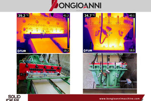  » Thermal and live image of the coated pressure head and extrusion die  