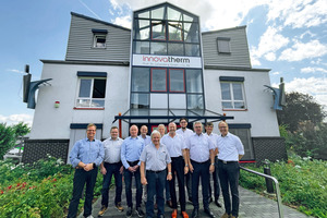  » Photo: The representatives of the FoKA member companies from left to right: Christian Gäbelein (Keratek), Markus Diehl (Rotho), Christoph Hellmich (Hellmich), Thomas Bauer (Händle), Wolfgang Uhrig (innovatherm), Ulrich Hagemann (Keller HCW), Frank Appel (innovatherm), Eckhard Rimpel (IZF), Marius Rimpel (IZF), Markus Martl (Lingl), Jörn Böke (Refratechnik Ceramics).Not present: Klaus Schülein (Rehart) 