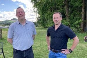   Christian Nether, Geschäftsführer Thermoplan GmbH, und Alexander Gorlt (von links)  