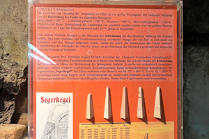  »Fig. 11: A brief overview of methods for determining the temperature in the kiln: by assessing the colour of the glowing firing material, by measuring its shrinkage and by the degree of softening of silicate cones, which melt at different temperatures, the so-called Seger cones 