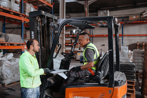  » Didienson and Rodrigo (Rodrigo sitting on the forklift) 