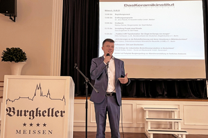  » Markus Renner, im September neu gewählter Oberbürgermeister Meißens, richtet Grußworte an die Teilnehmer 