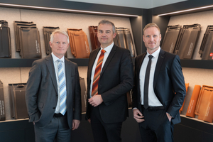  » The ERLUS Executive Board members Dr. Rüdiger Grau, Martin Eisenreich, and Andreas Wilhelm (from left to right). Andreas Wilhelm has joined the Executive Board of ERLUS AG on February 1, 2026, and will be responsible for marketing and sales 
