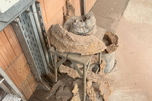  » History you can touch: shrapnel and unexploded ordnance. The pit came under shellfire 81 years ago during World War II, and to this day, the clay must be cleared of shrapnel using magnets 