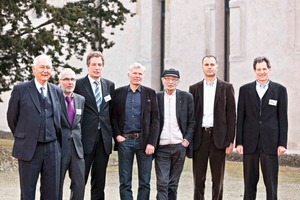  » Moderator Dr. Hans-Dieter Krupinski, Günther Hebrok und Hermann Berentelg von ABC, Jan Kleihues, Prof. Luigi Snozzi, Johannes Götz und Rainer Berentelg, ABC (v.l.n.r.) 