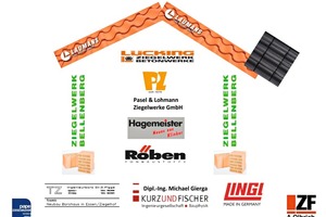  »1 Mit tatkräftiger Unterstützung konnte ein neues Ziegel-Verwaltungsgebäude für das IZF gebaut werden 