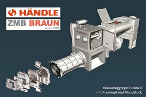  » Vakuumaggregat Futura II mit Presskopf und Mundstück 