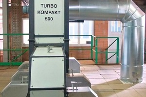  »6a and b The Turbo Kompakt 500 can be fitted to the kiln ceiling in a very short time 