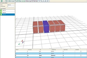 »4 Ansicht der Soft­ware beim Erstellen der Ziegelreihe 