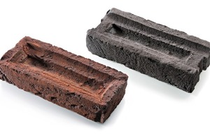  »3 These bricks, with their expressive simulated soft-mud faces, can be produced in object-specific sizes, shapes and sortings 