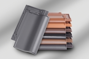  &gt;&gt;2 The Alegra 15 small-format roofing tile is available in seven colours 