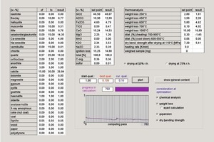  »11 Complex mineral analysis by evolutionary methods using the SimClay program 