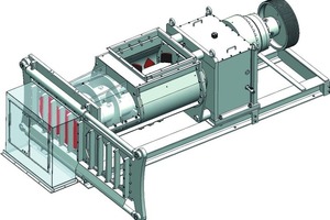  » 3-D-Ansicht eines Doppelwellensiebmischers Type MDSG 1015d 