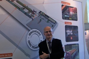  »4 Patrick Hebrard, President of Ceric Technologies in front of the presentation of the Branis brickworks 